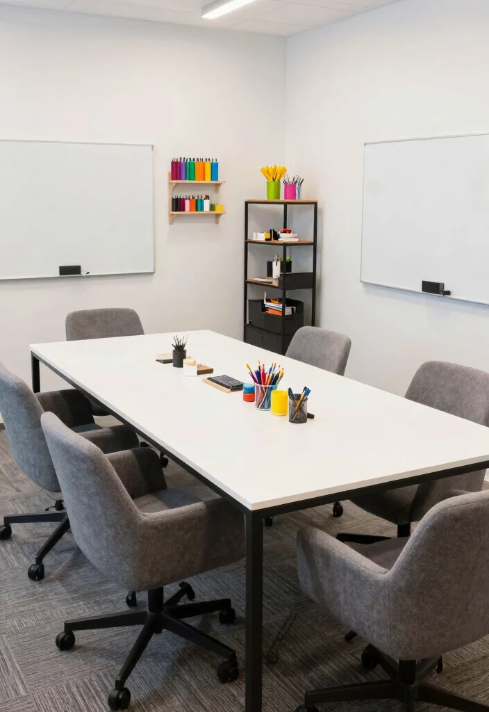 14 Work Desk Setup Ideas for Focused Productive Days 13. Collaborative Spaces 0