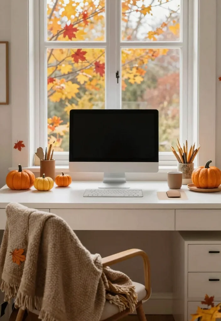 14 Work Desk Setup Ideas for Focused Productive Days 14. Seasonal Dcor Changes 0