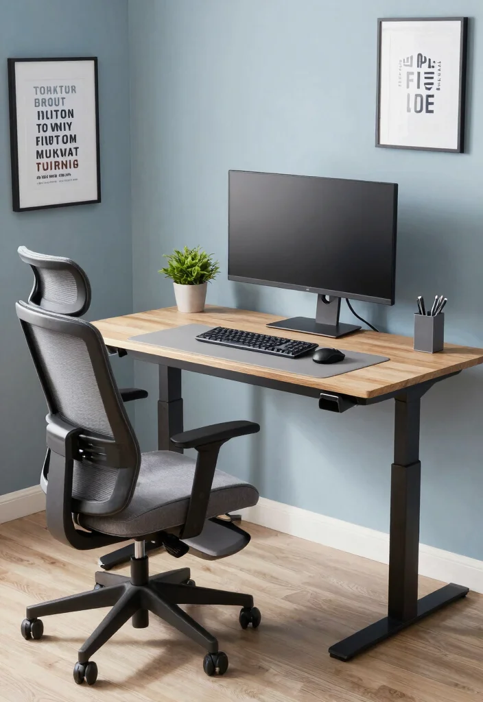 14 Work Desk Setup Ideas for Focused Productive Days 2. Ergonomic Essentials 0