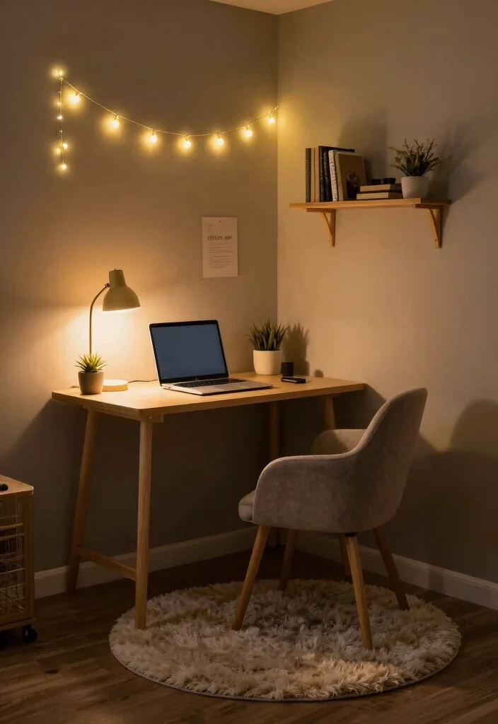 14 Work Desk Setup Ideas for Focused Productive Days 5. Cozy Nook Setup 0