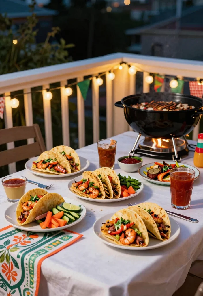10 Balcony Grill Ideas for Easy Outdoor Cooking in Small Spaces 10. Themed Grill Nights 0