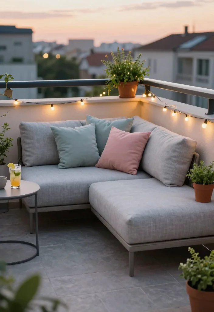 10 Balcony Sofa Ideas for Comfortable Outdoor Lounging 1 10 Balcony Sofa Ideas for Comfortable Outdoor Lounging 1. Chic Modular Sofas for Versatility 0