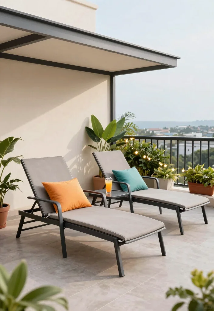 10 Balcony Sofa Ideas for Comfortable Outdoor Lounging 60 10 Balcony Sofa Ideas for Comfortable Outdoor Lounging 10. Outdoor Lounge Chairs for Flexibility 0
