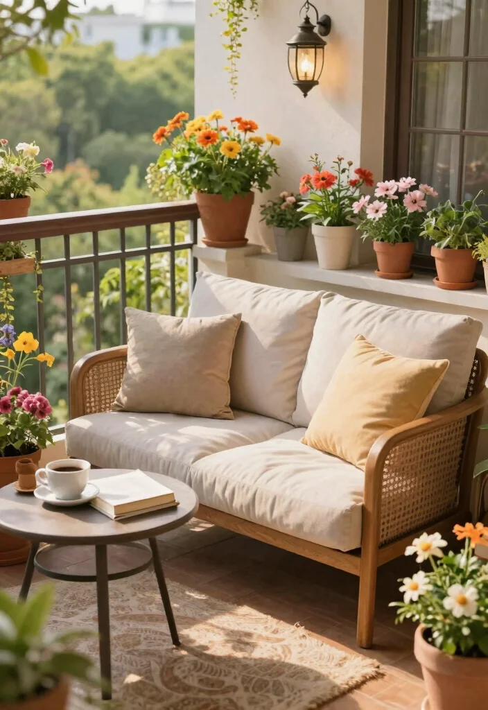 10 Balcony Sofa Ideas for Comfortable Outdoor Lounging 12 10 Balcony Sofa Ideas for Comfortable Outdoor Lounging 2. Cozy Loveseats for Intimate Spaces 0