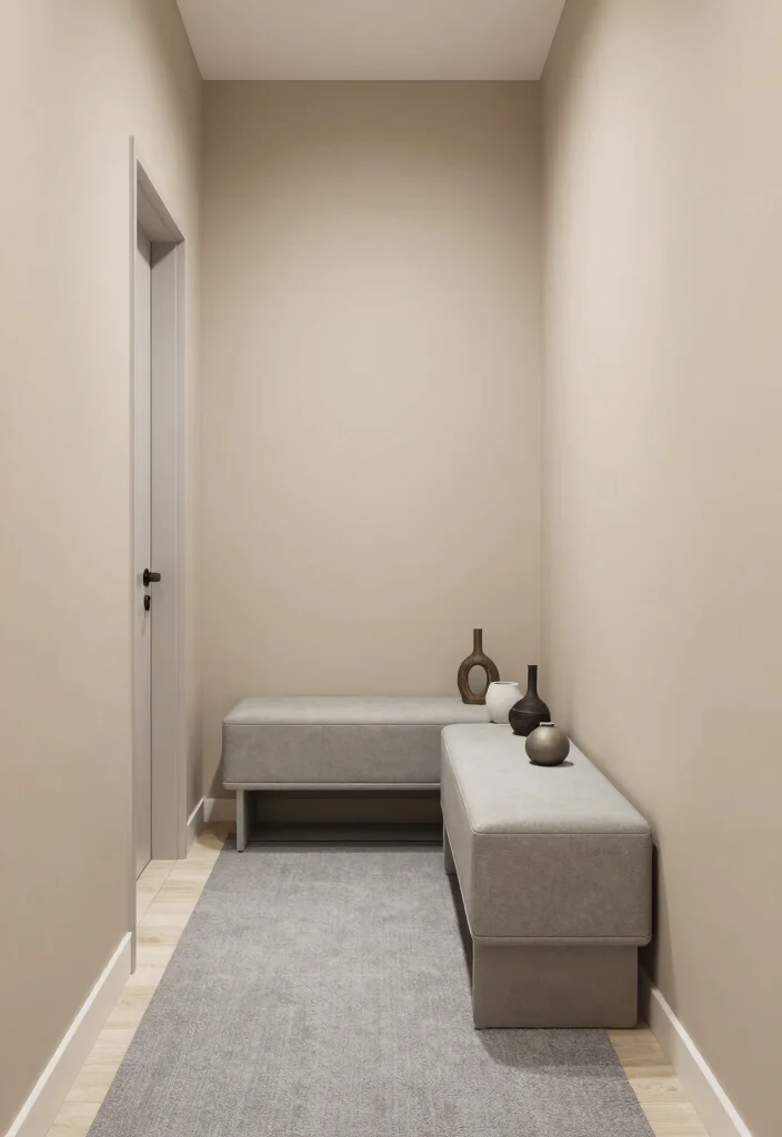 10 Beige Hallway Ideas for Soft Neutral Styling 38 10 Beige Hallway Ideas for Soft Neutral Styling 8. Beige and Gray Fusion 0