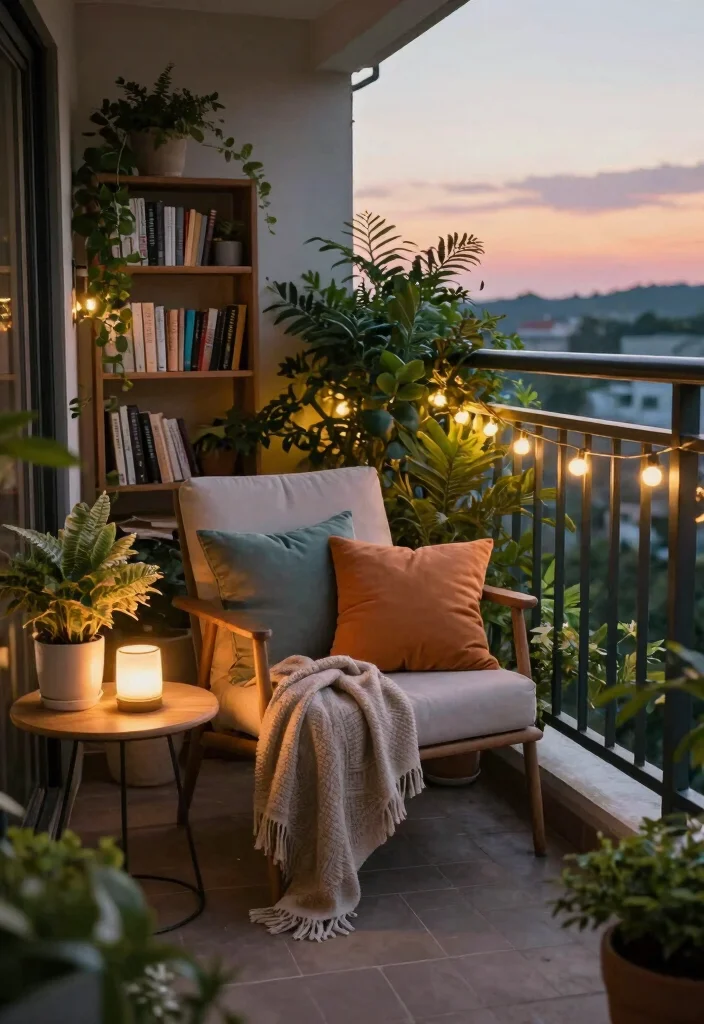 10 Cosy Balcony Ideas Perfect for Evening Relaxation 38 10 Cosy Balcony Ideas Perfect for Evening Relaxation 8. A Reading Nook 0