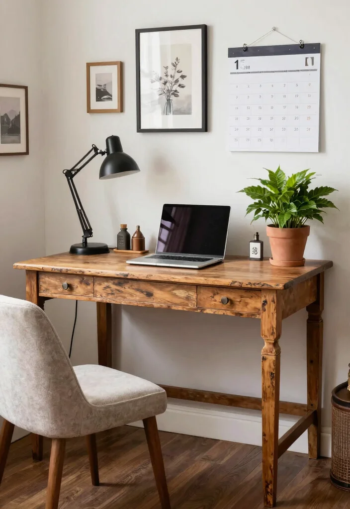 10 Desk Corner Ideas to Use Awkward Room Spaces 13 10 Desk Corner Ideas to Use Awkward Room Spaces 3. Repurposed Furniture 0