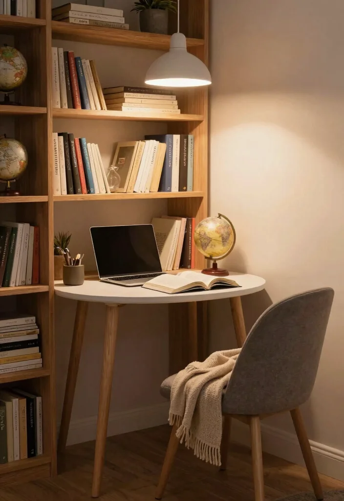 10 Desk Corner Ideas to Use Awkward Room Spaces 25 10 Desk Corner Ideas to Use Awkward Room Spaces 5. Cozy Reading Nook Desk 0