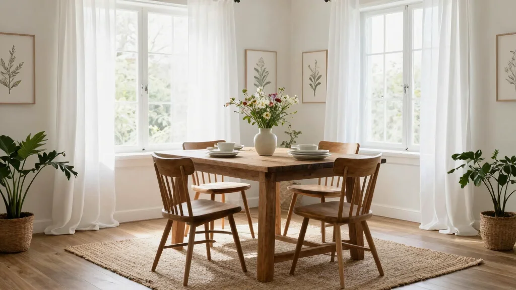 10 Dining Room Curtain Ideas for Soft Filtered Light