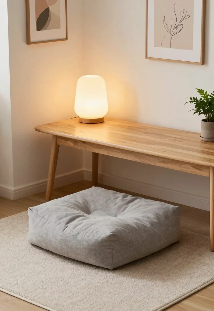 10 Floor Desk Ideas for Minimal Relaxed Work Style 1 10 Floor Desk Ideas for Minimal Relaxed Work Style 1. Cozy Corner Nest 0