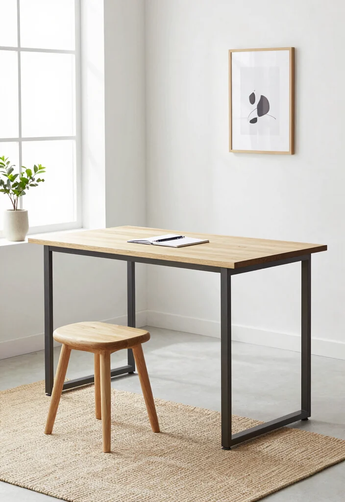 10 Floor Desk Ideas for Minimal Relaxed Work Style 12 10 Floor Desk Ideas for Minimal Relaxed Work Style 2. Scandinavian Minimalism 0