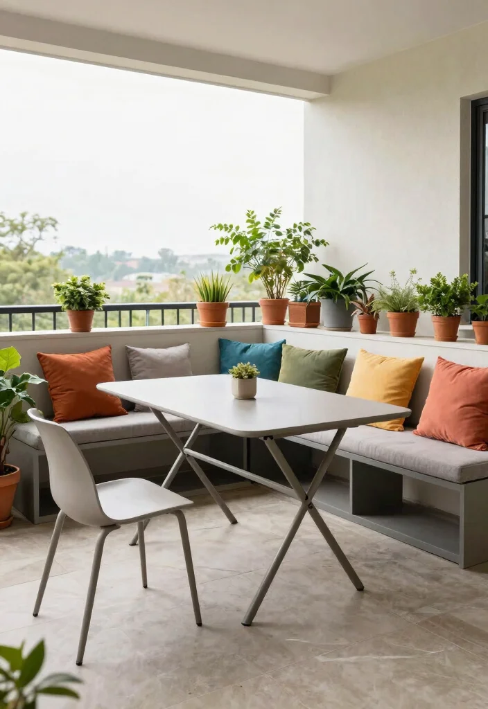 10 Ground Floor Balcony Ideas That Feel Safe and Inviting 14 10 Ground Floor Balcony Ideas That Feel Safe and Inviting 4. Multi functional Furniture 0