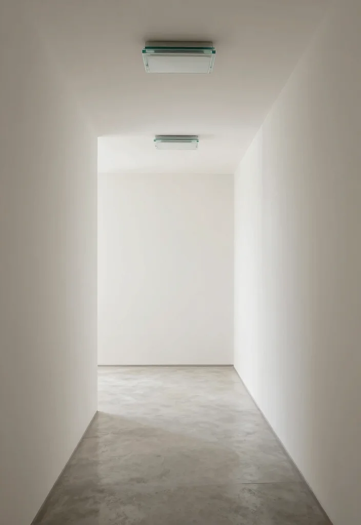 10 Hallway Ceiling Ideas for Better Lighting Impact 10. Minimalist Ceiling Fixtures 0