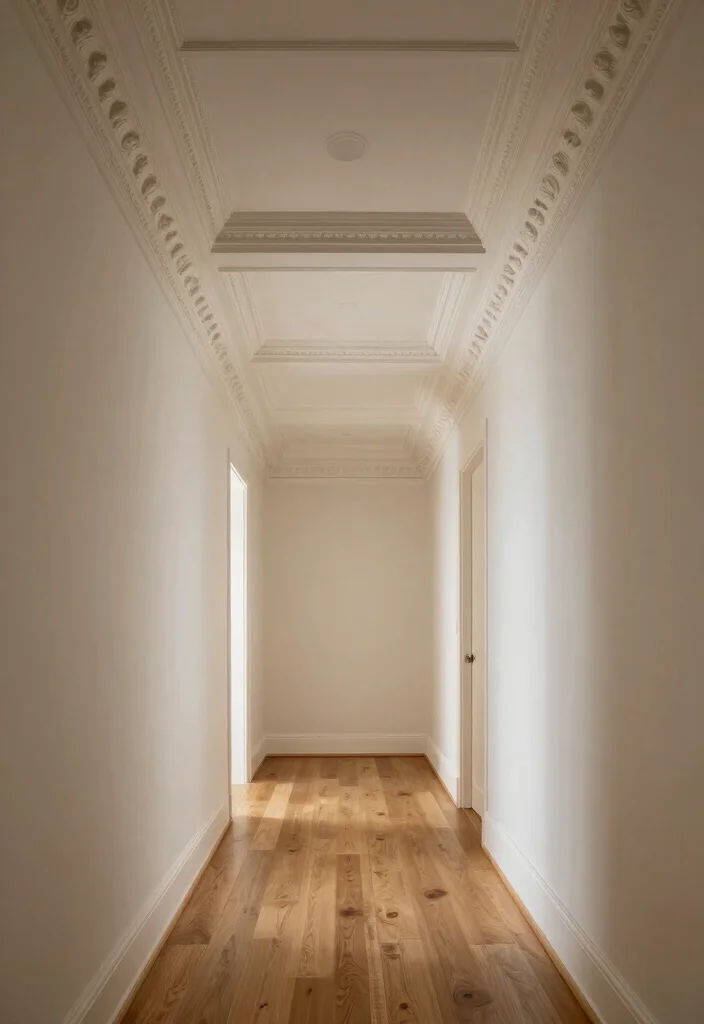 10 Hallway Ceiling Ideas for Better Lighting Impact 6. Artistic Ceiling Designs 0