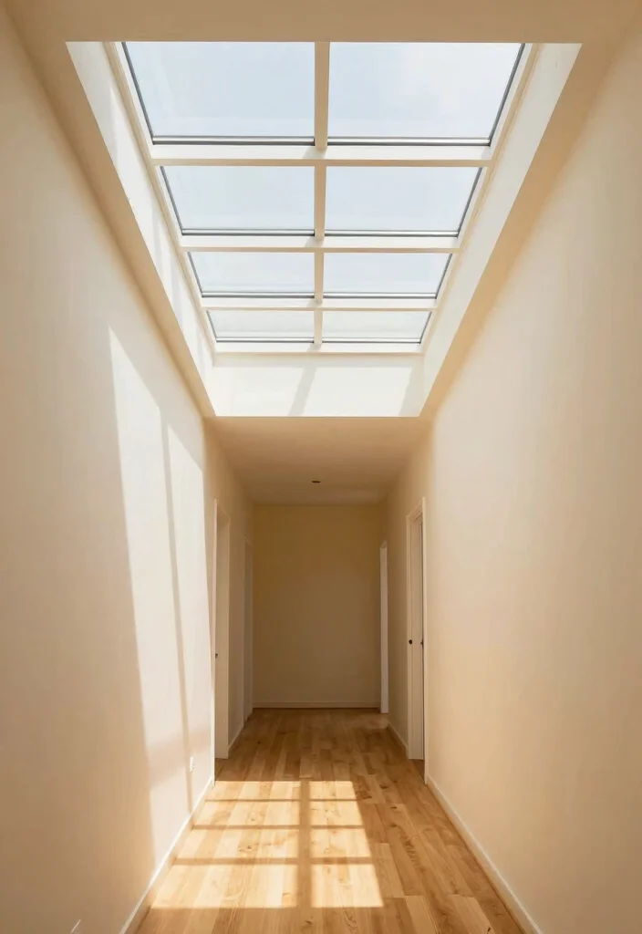 10 Hallway Ceiling Ideas for Better Lighting Impact 7. Skylights for Natural Light 0