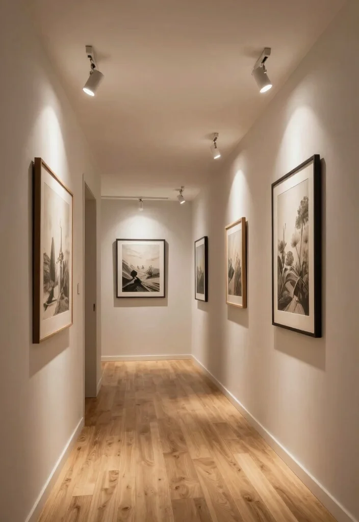 10 Hallway Ceiling Ideas for Better Lighting Impact 8. Adjustable Lighting Fixtures 0