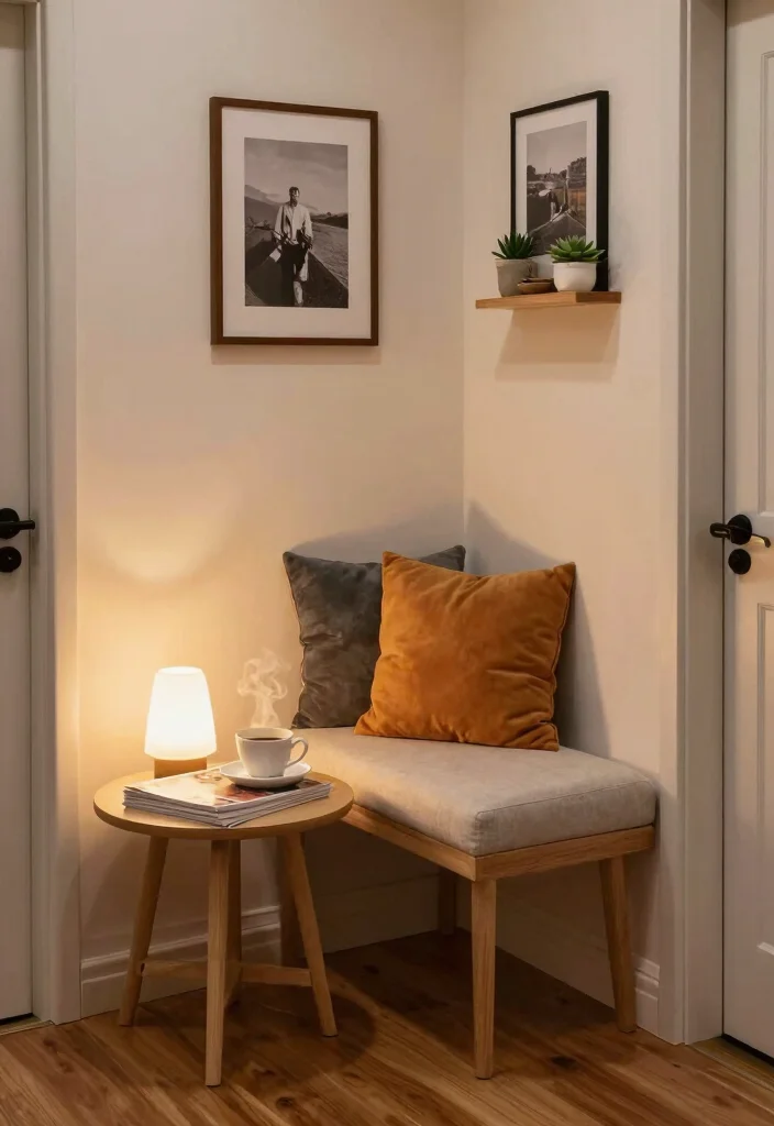 10 Hallway Seating Ideas for Welcoming Entrances 1. Cozy Corner Nook 0