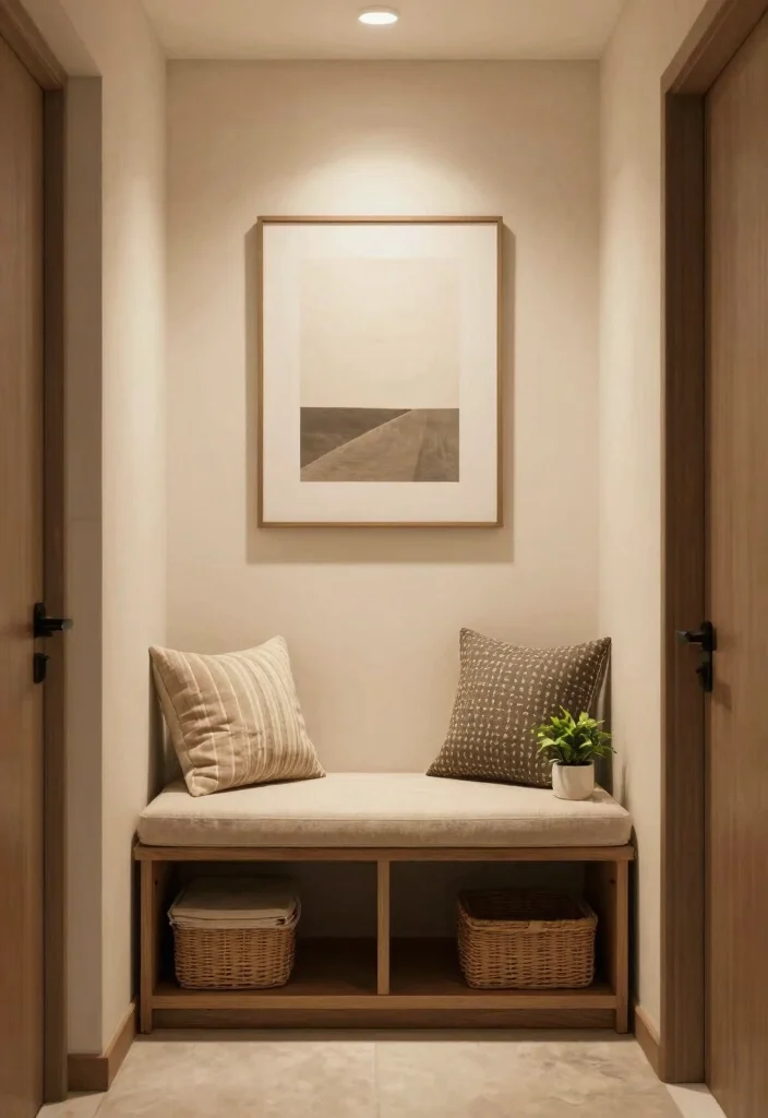 10 Hallway Seating Ideas for Welcoming Entrances 10. Multi Purpose Seating 0
