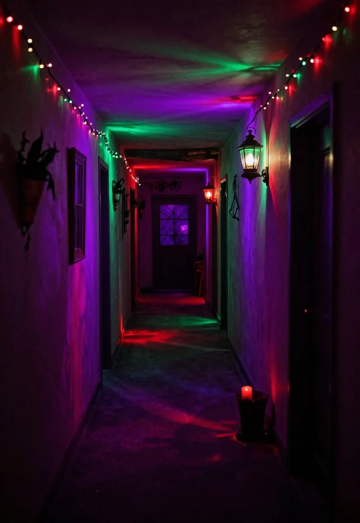 10 Haunted Hallway Ideas for Themed Decor Fun 60 10 Haunted Hallway Ideas for Themed Decor Fun 10. Magical Mood Lighting 0