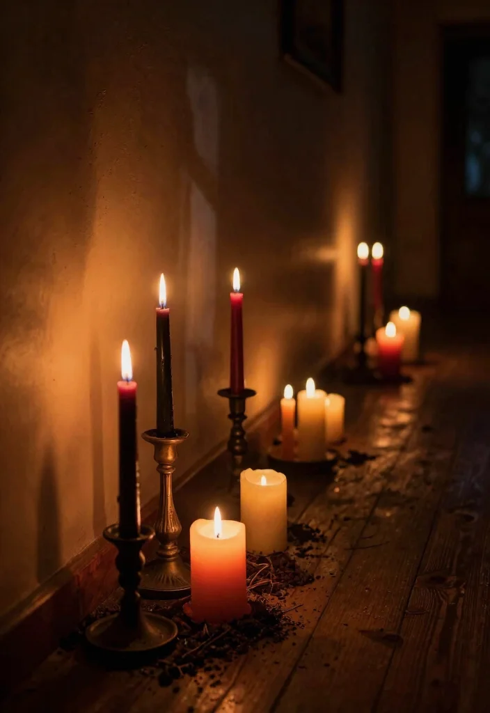 10 Haunted Hallway Ideas for Themed Decor Fun 12 10 Haunted Hallway Ideas for Themed Decor Fun 2. Creepy Candlelight 0