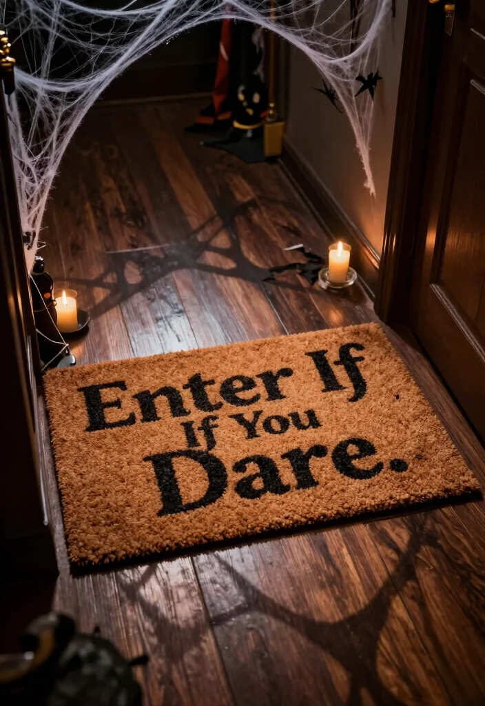 10 Haunted Hallway Ideas for Themed Decor Fun 59 10 Haunted Hallway Ideas for Themed Decor Fun 9. Fun and Frightening Floor Mats 0