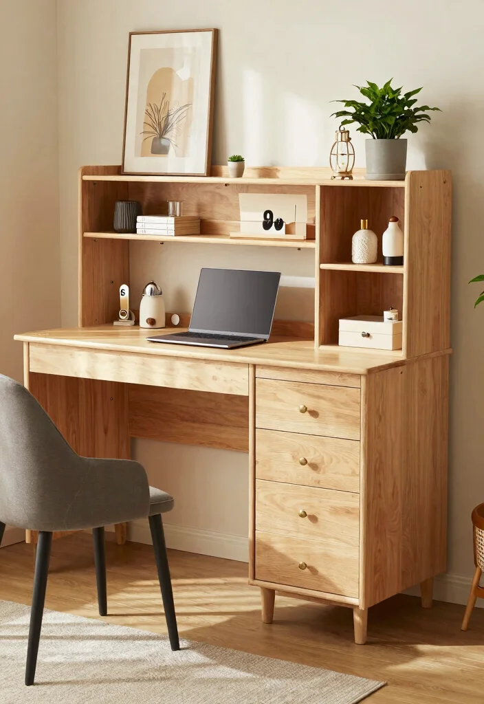 10 Homemade Desk Ideas with Simple DIY Charm 39 10 Homemade Desk Ideas with Simple DIY Charm 9. Multi Purpose Desk with Storage 0