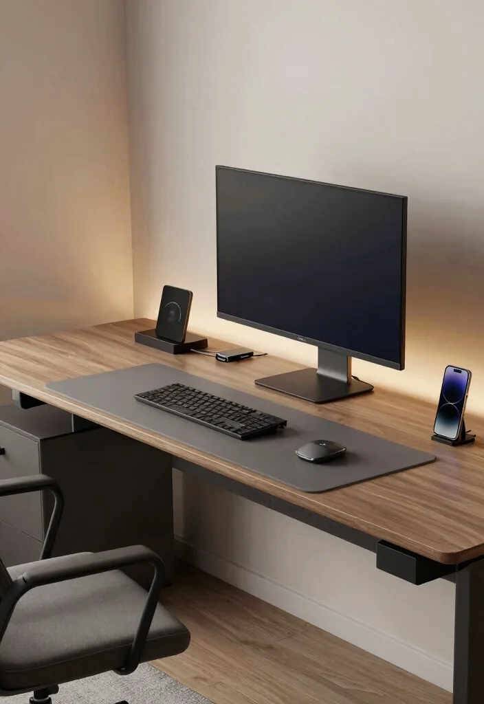 10 Long Desk Ideas for Shared or Creative Work 35 10 Long Desk Ideas for Shared or Creative Work 5. Tech Friendly Long Desk 0