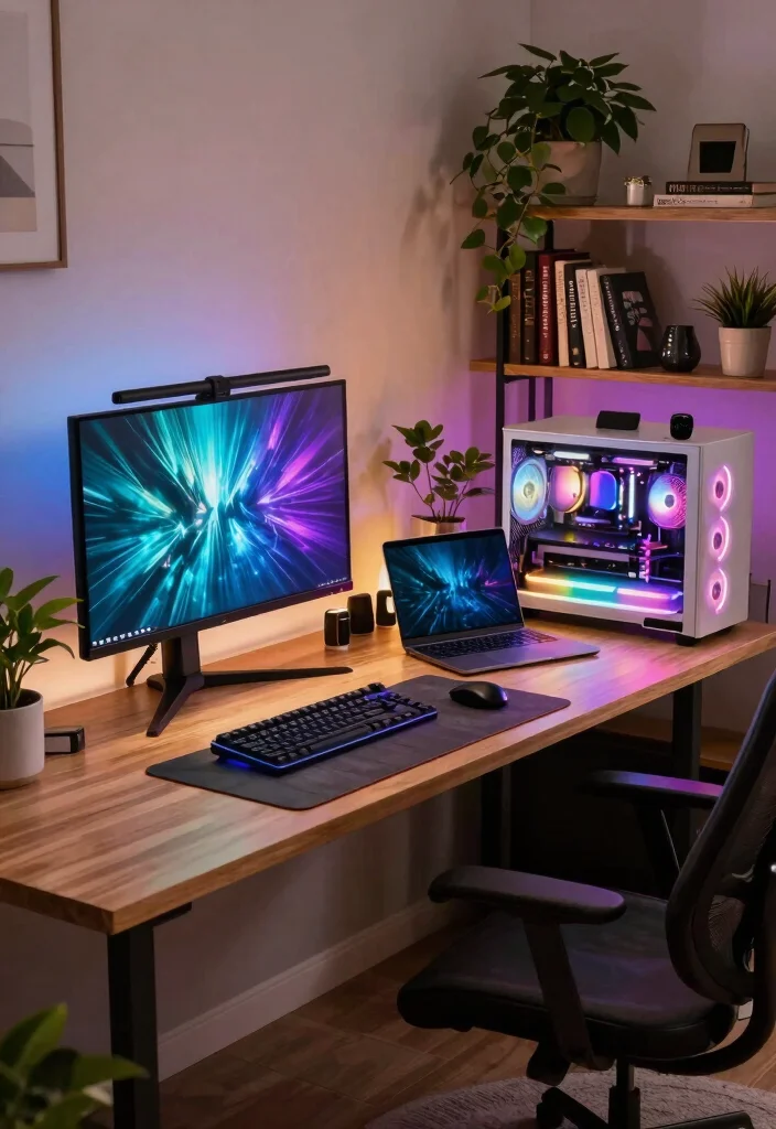 10 PC Desk Ideas for Gaming and Work Setups 1. The L Shaped Desk 0