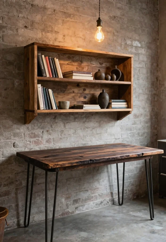 10 Repurposed Desk Ideas for Unique Budget Friendly Style 2 10 Repurposed Desk Ideas for Unique Budget Friendly Style 2. Industrial Style Desk with Repurposed Materials 0