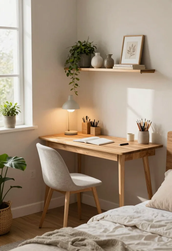 10 Small Bedroom Desk Ideas That Do Not Crowd the Room 2. Corner Desk 0