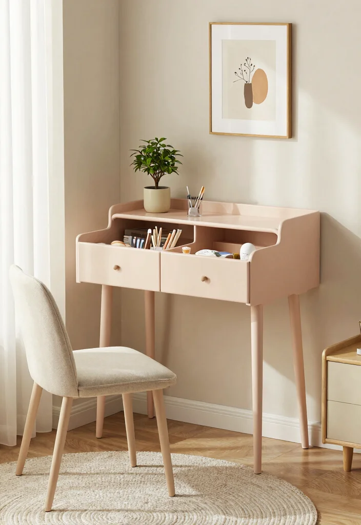 10 Small Bedroom Desk Ideas That Do Not Crowd the Room 3. Compact Desk with Storage 0