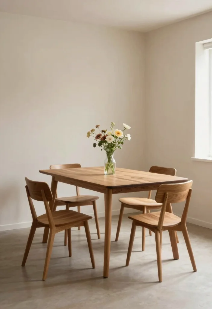 10 Small Cozy Dining Room Ideas with Warm Lighting 10. Embrace Minimalism 0