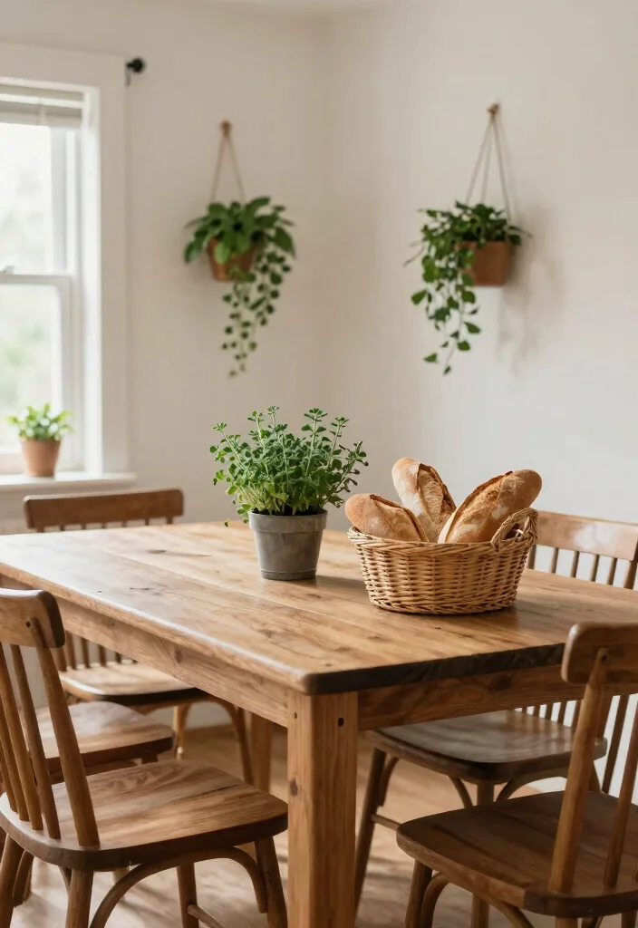 10 Small Cozy Dining Room Ideas with Warm Lighting 3. Incorporate Natural Elements 0