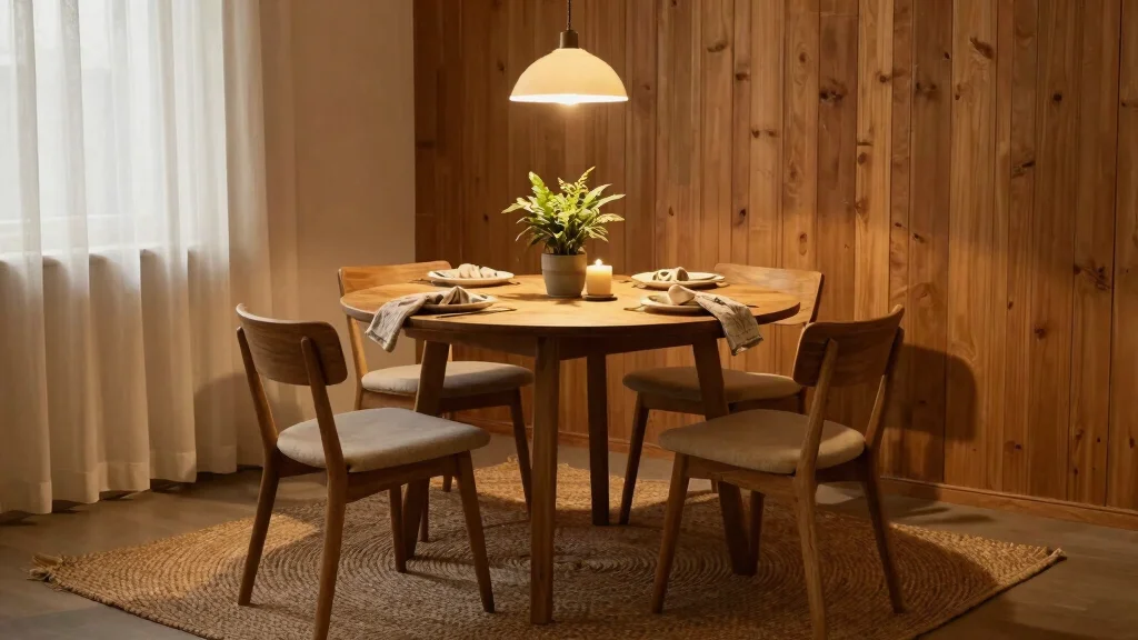 10 Small Cozy Dining Room Ideas with Warm Lighting