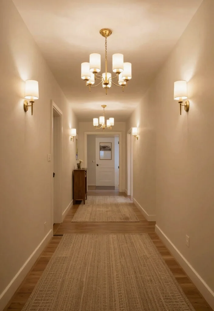 10 Square Hallway Ideas That Feel Balanced and Open 50 10 Square Hallway Ideas That Feel Balanced and Open 10. Play with Lighting 0