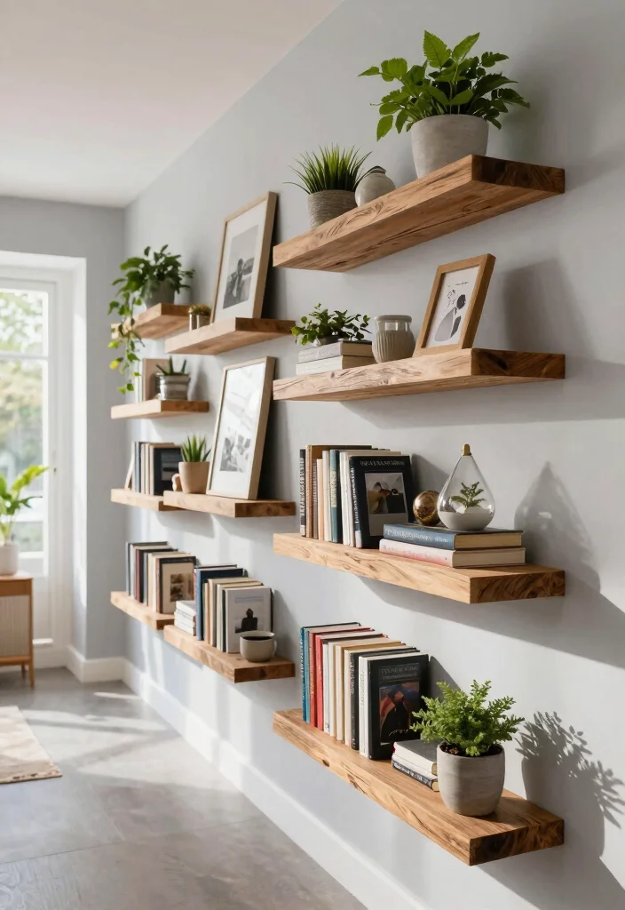 10 Square Hallway Ideas That Feel Balanced and Open 4 10 Square Hallway Ideas That Feel Balanced and Open 4. Go for Open Shelving 0