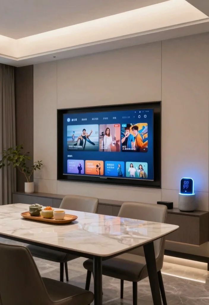 10 TV in Dining Room Ideas for Modern Living 50 10 TV in Dining Room Ideas for Modern Living 10. Smart Home Integration 0