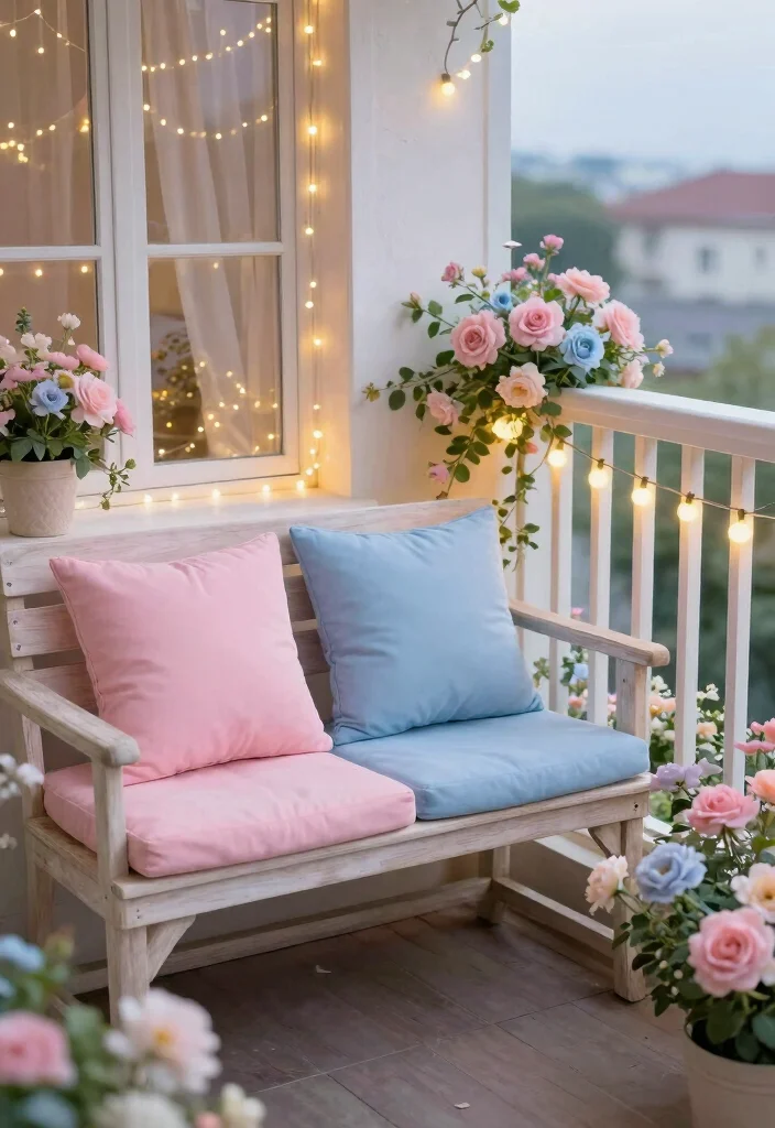 12 Balcony Color Ideas That Instantly Change the Mood 52 12 Balcony Color Ideas That Instantly Change the Mood 12. Whimsical Pastels for a Soft Touch 0