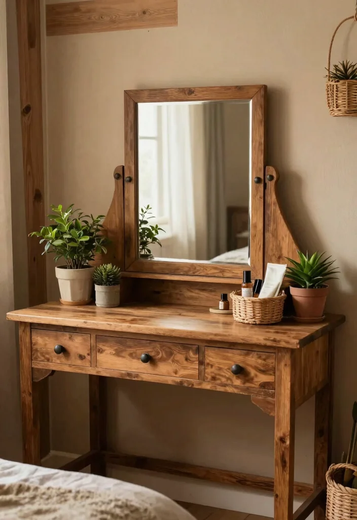 12 Bedroom Vanity Desk Ideas for Beauty and Daily Use 2 12 Bedroom Vanity Desk Ideas for Beauty and Daily Use 2. Rustic Charm 0