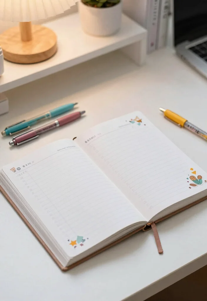 12 College Dorm Desk Ideas That Feel Personal and Cozy 10. Personalized Calendar or Planner 0