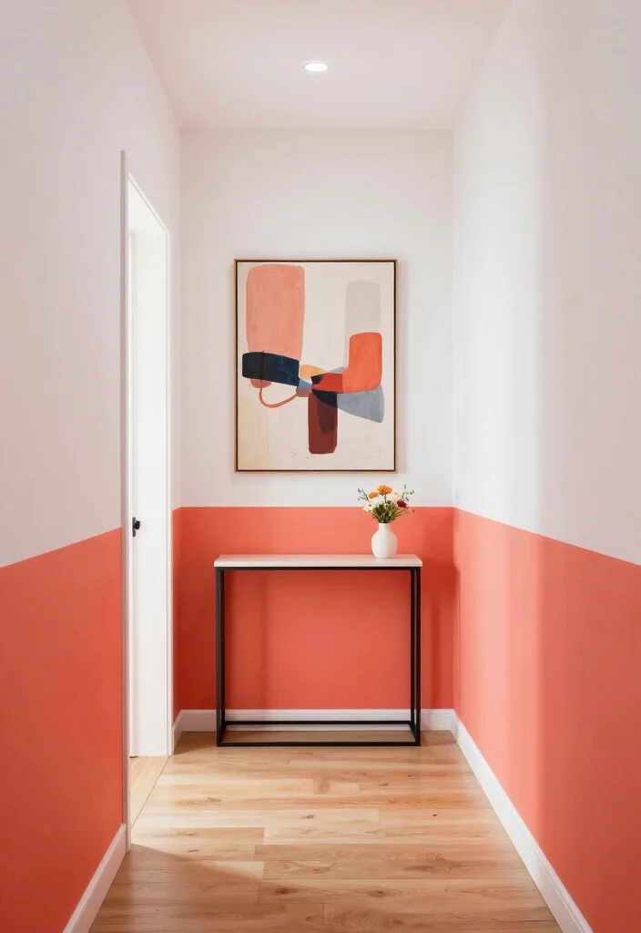 12 Colourful Hallway Ideas That Feel Playful Not Loud 6. Fun Color Blocking 0