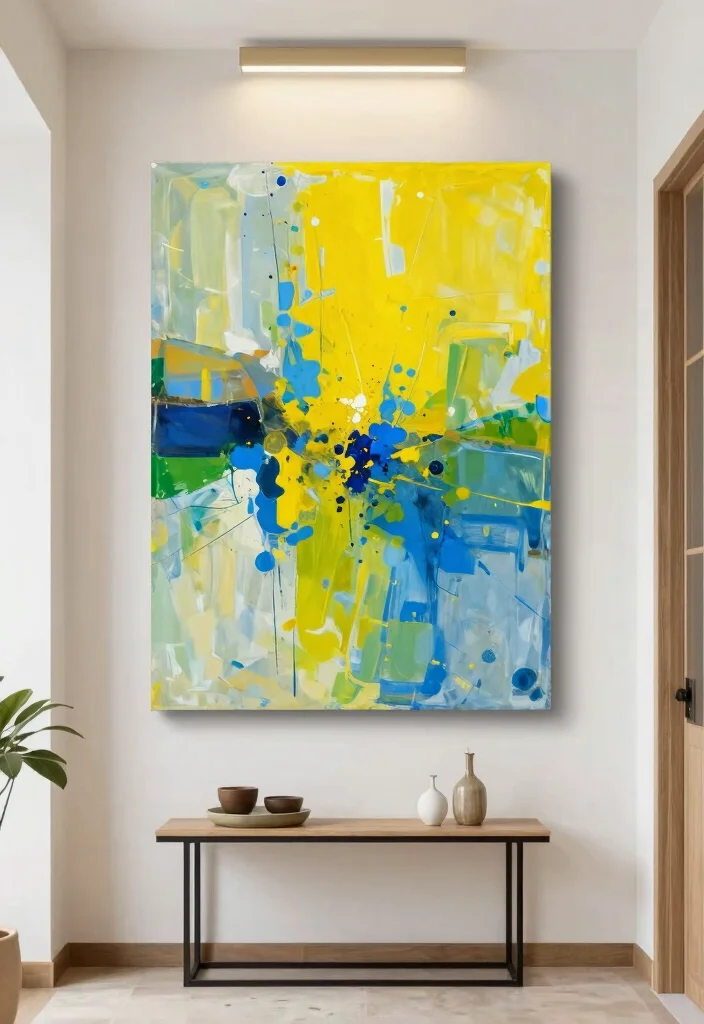 12 Colourful Hallway Ideas That Feel Playful Not Loud 9. Bold Artwork 0