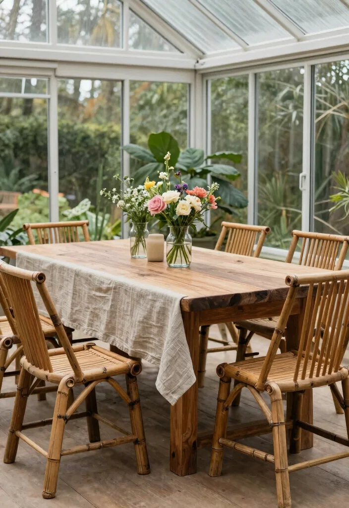 12 Conservatory Dining Room Ideas Filled with Natural Light 3 12 Conservatory Dining Room Ideas Filled with Natural Light 3. Eco Friendly Materials 0