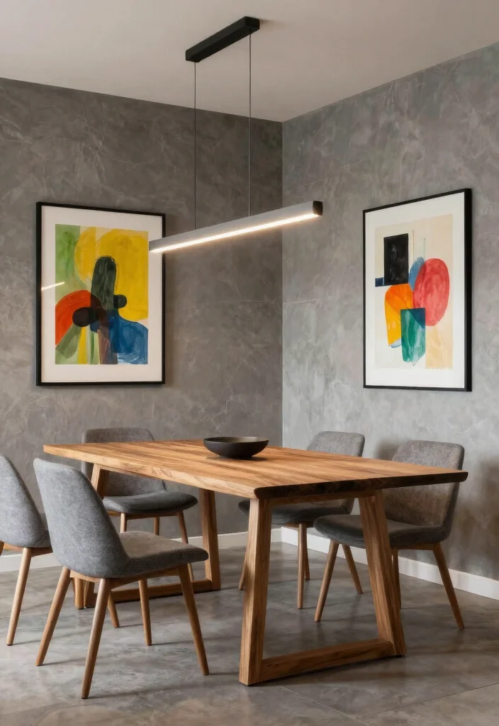 12 Dining Room Color Ideas for Warm Balanced Interiors 40 12 Dining Room Color Ideas for Warm Balanced Interiors 10. Warm Slate Gray 0