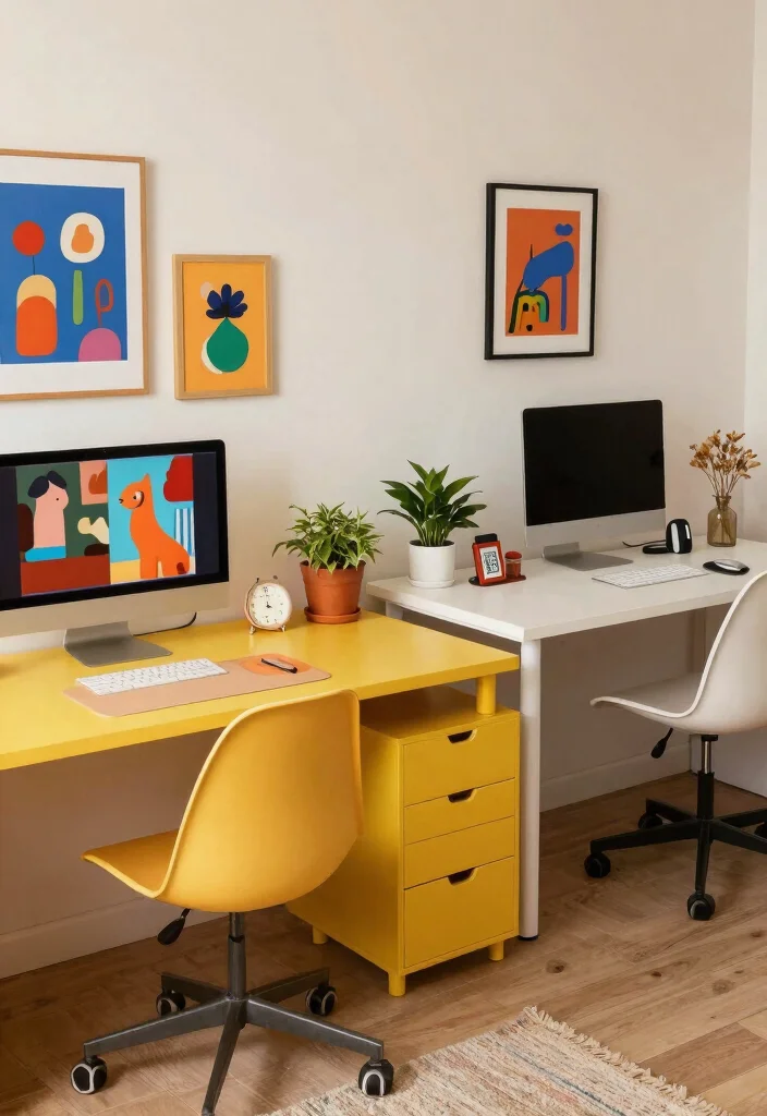 12 Double Desk Ideas for Shared Workspaces at Home 52 12 Double Desk Ideas for Shared Workspaces at Home 12. Personalized Workstations 0