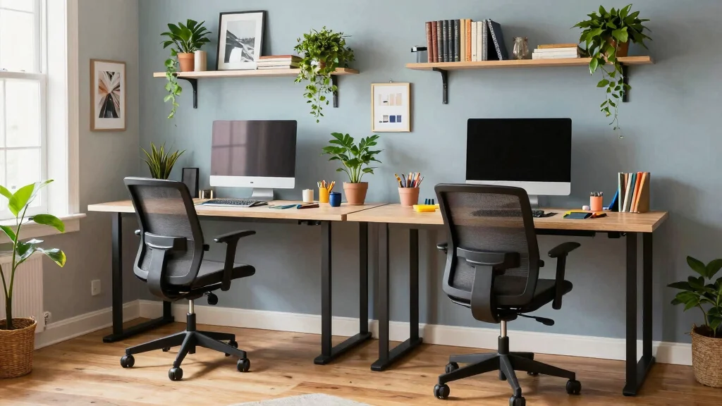 12 Double Desk Ideas for Shared Workspaces at Home