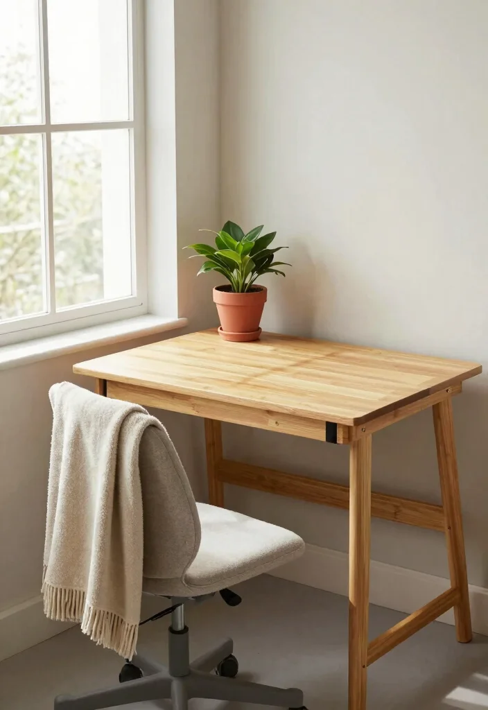 12 Eco Friendly Homeschool Desk Ideas for Organized Learning Stations 2. Minimalist Design with Natural Materials 0