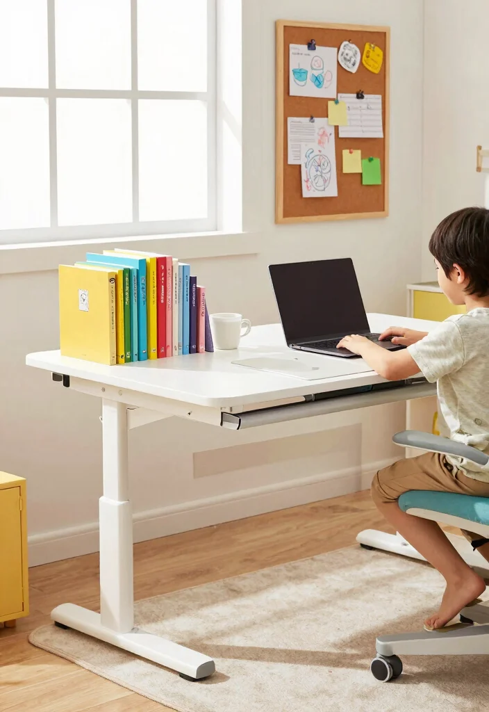 12 Eco Friendly Homeschool Desk Ideas for Organized Learning Stations 3. Adjustable Desks for Comfort 0