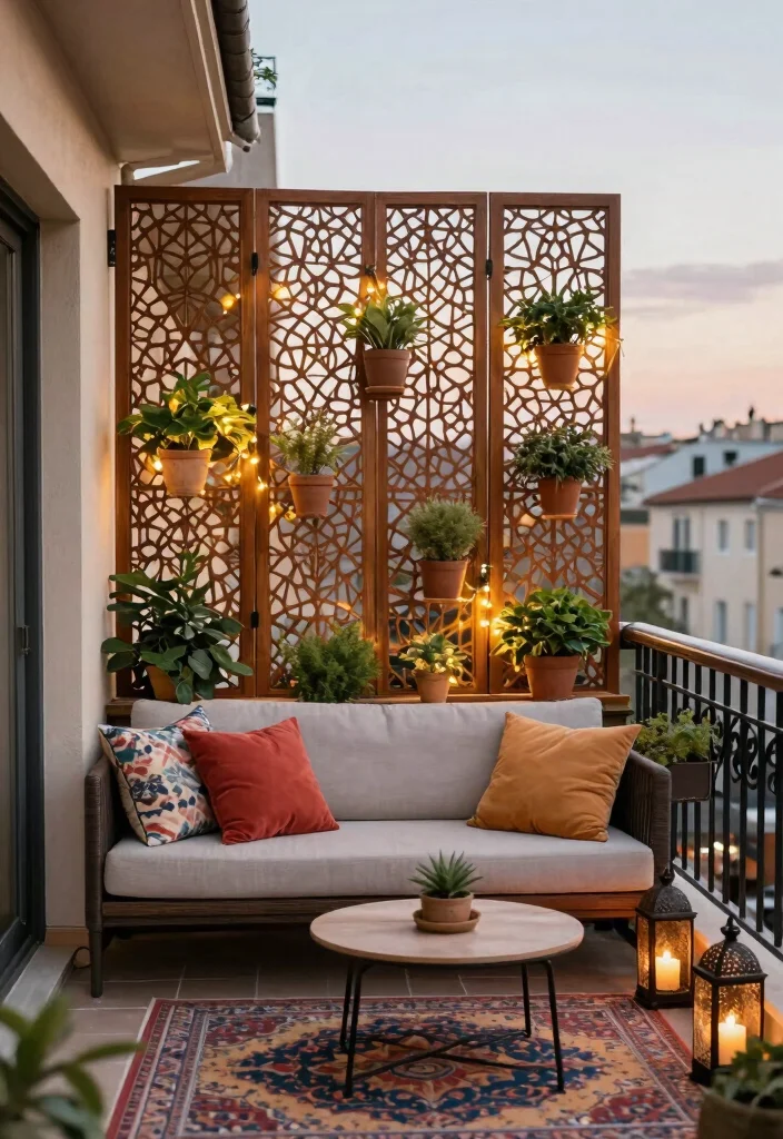 12 First Floor Balcony Ideas for Privacy and Style 2. Stylish Privacy Screens 0