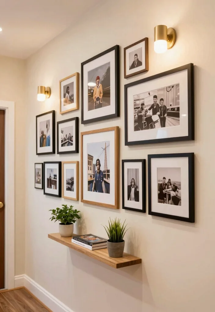 12 Flat Hallway Ideas for Apartments and Small Homes 1 12 Flat Hallway Ideas for Apartments and Small Homes 1. Gallery Wall of Memories 0